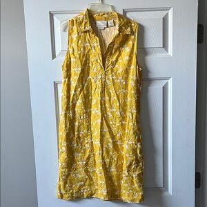 Cynthia Rowley Yellow Linen Dress
